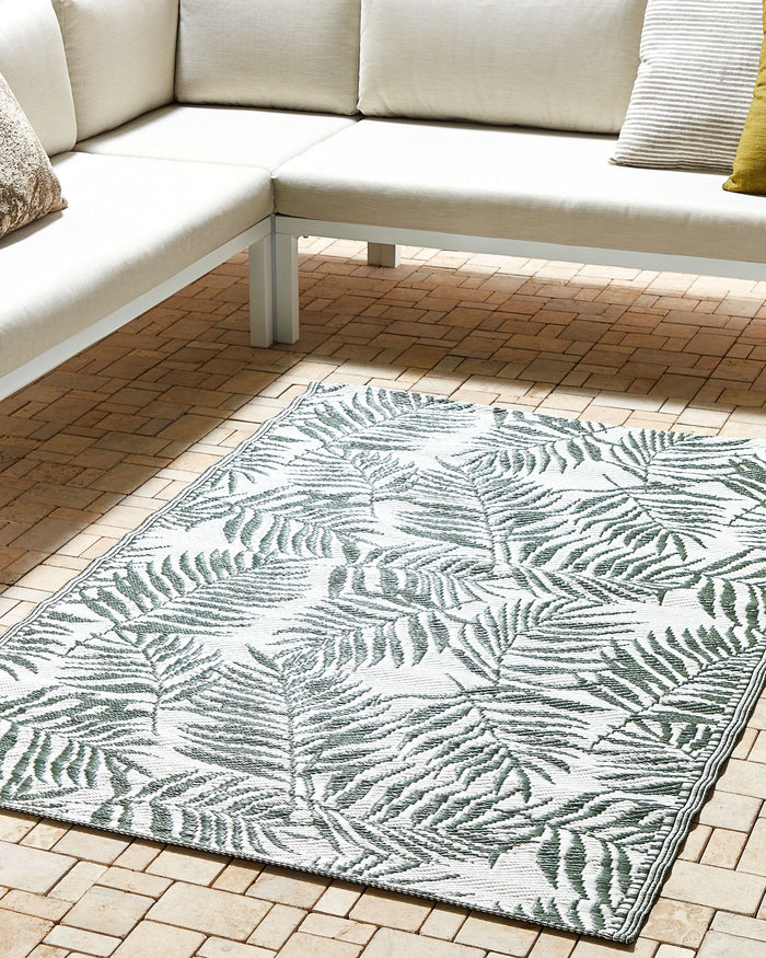 Beliani-KOTA-Outdoor kleed-Donkergroen-120 x 180 cm-Polypropyleen