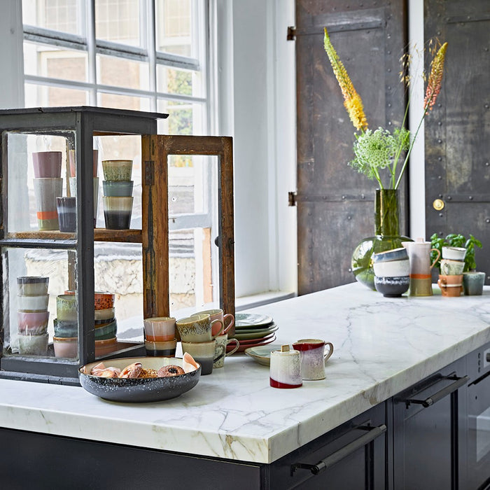 HKliving Glass Blown Vaas - Maat L - Jade