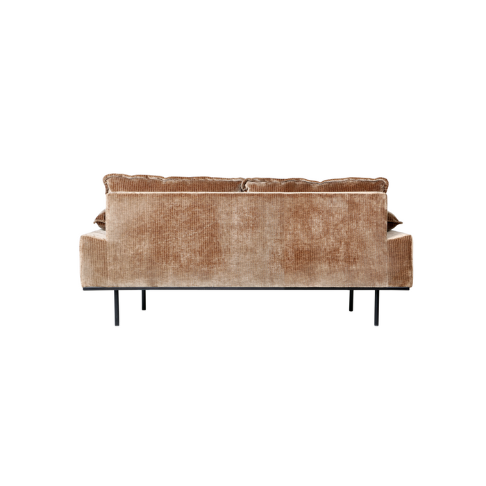 HKliving Retro Sofa 2-zitsbank - Velvet Corduroy - Aged Gold