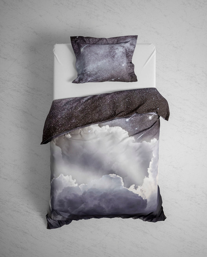 Heckett Lane Dekbedovertrek Katoen Satijn Riley - slate grey