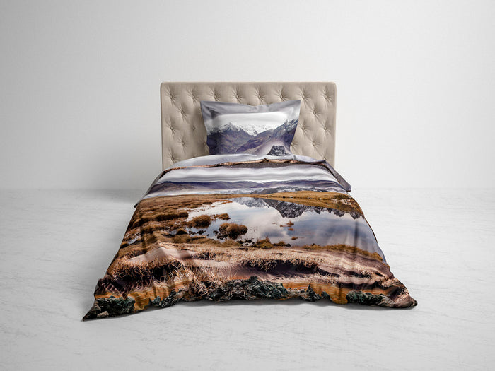 Heckett Lane Dekbedovertrek Katoen Satijn Riley - slate grey