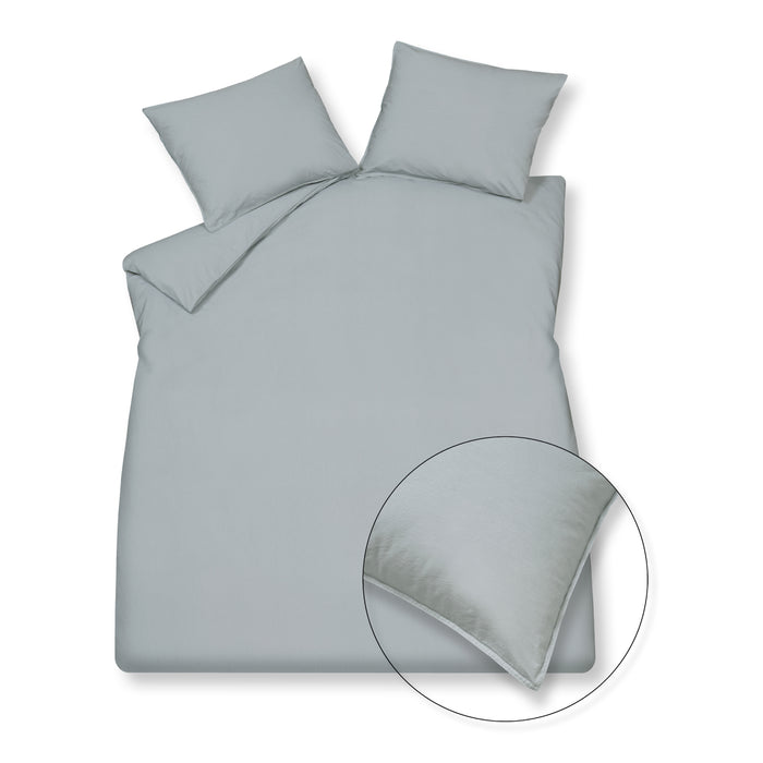 Vandyck Washed Cotton Dekbedovertrek 200 x 200/220 cm - Pearl Blue
