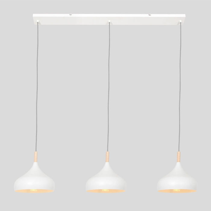 Mexlite Hanglamp Bjorr Wit Scandinavisch 3 x E27 fitting