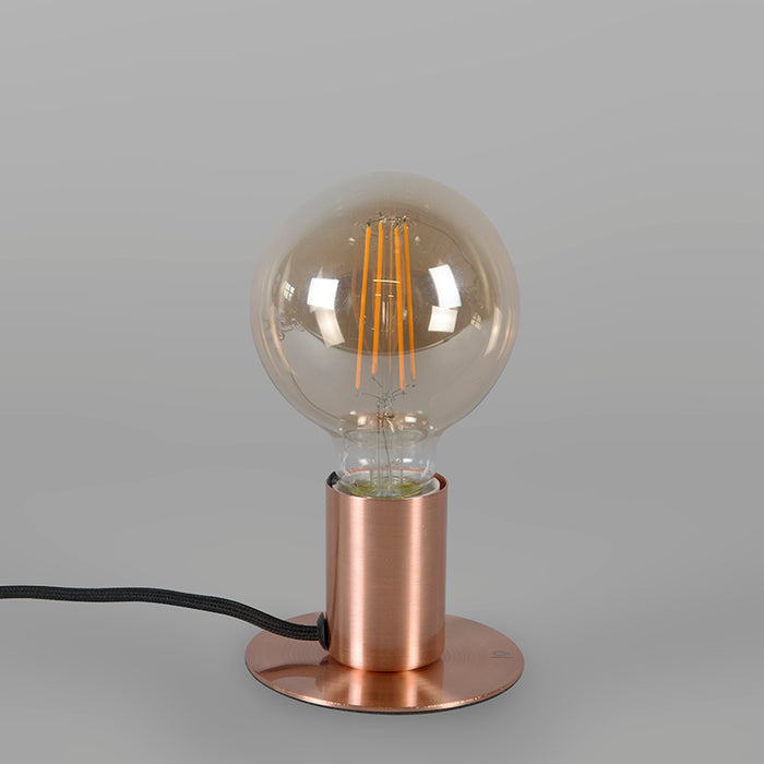 QAZQA Romantische tafellamp koper - Facil