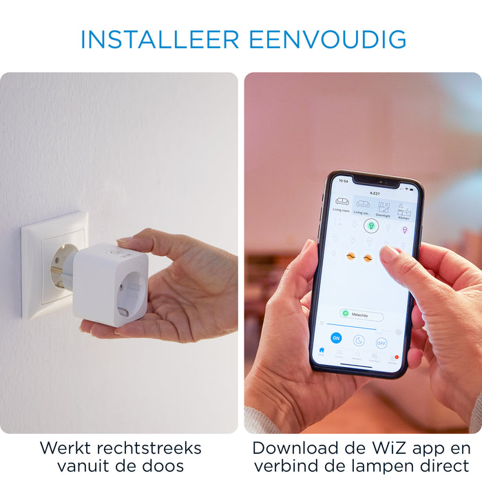 WiZ Slimme Stekker Type F Wi-Fi