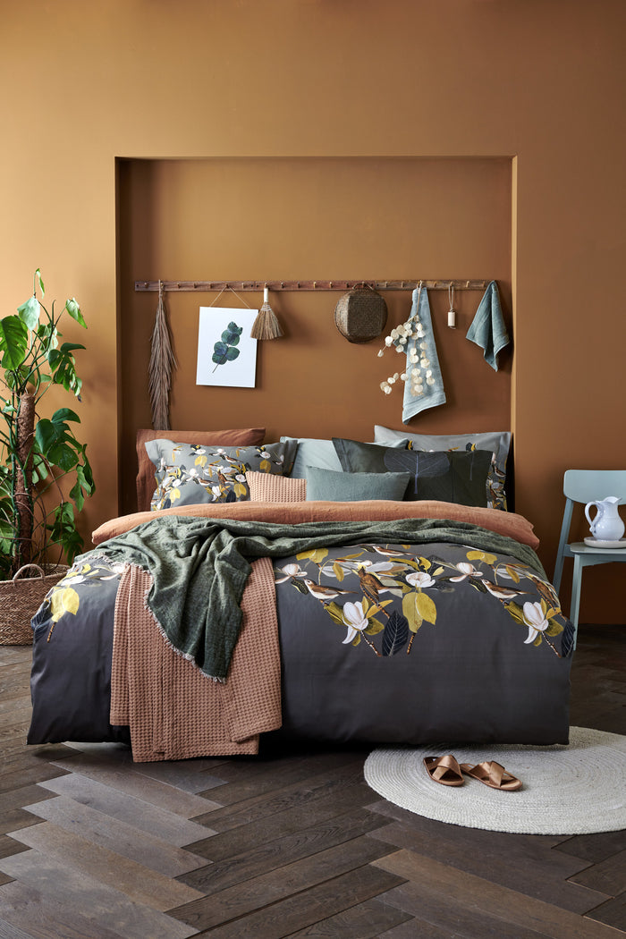 Vandyck Dekbedovertrek PLANTY Oak Green 240x220 cm (satijnkatoen)