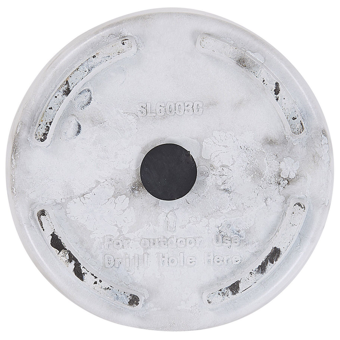 Beliani - LIMENARI - Plantenbak - Wit - 23 cm - Stenenmix