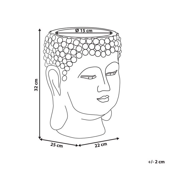 Beliani KYOTO bloempot wit