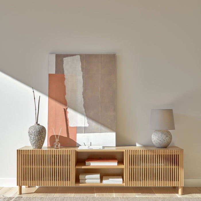 Kave Home Amaranta Vaas Groot - Grijs