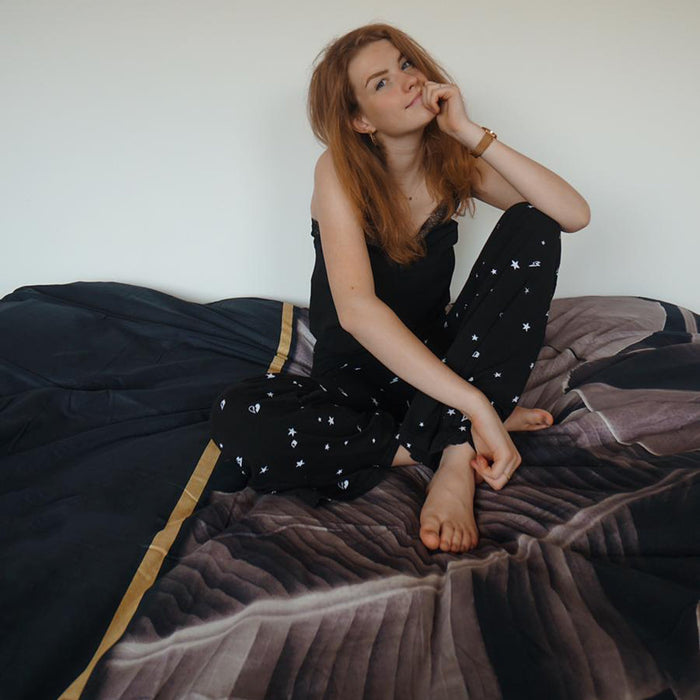 Y-NOT Bladeren Dekbedovertrek 240 x 240 cm