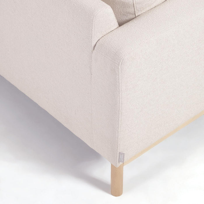 Kave Home Mihaela 3-Zitsbank Chaise Longue Rechts - Wit