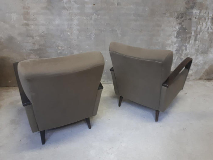 Reliving 2 Vintage Fauteuils 50'S Herbekleed