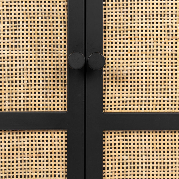 by fonQ Wave Opbergkast - H 100 x B 80 cm - Zwart