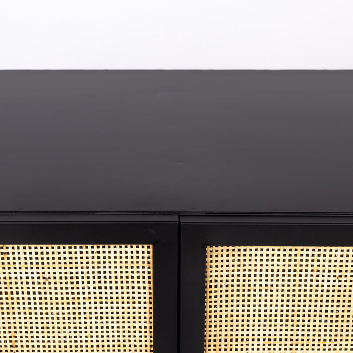 by fonQ Wave Opbergkast - H 100 x B 80 cm - Zwart