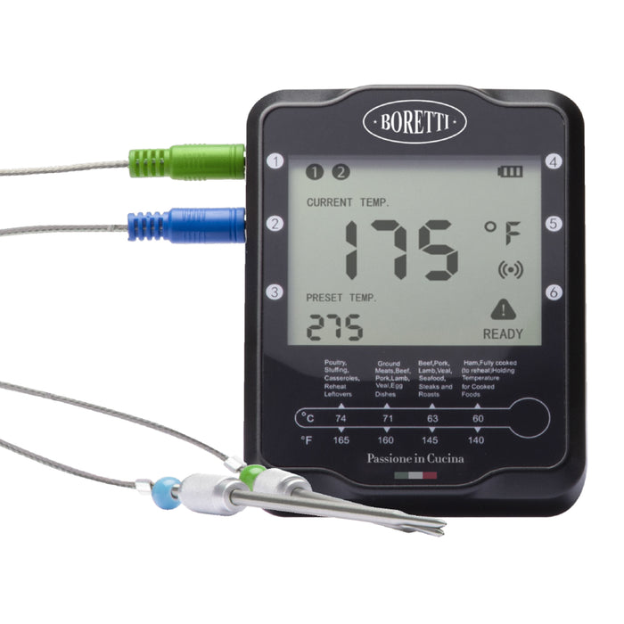 Boretti BBA87 Barbecue Thermometer met 2 Sondes
