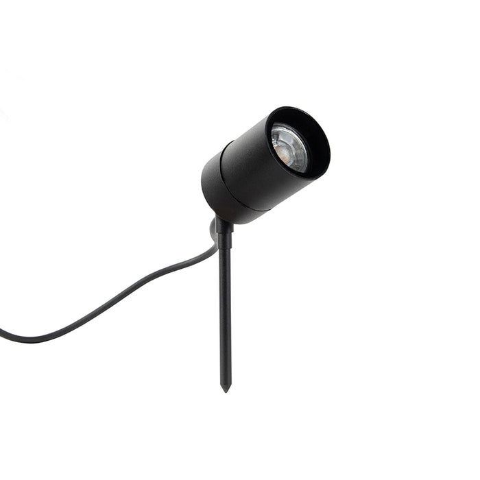 QAZQA Prikspot zwart verstelbaar IP44 - Solo