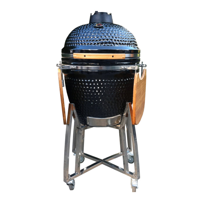 MOOS Kamado Grill 21 inch Keramische Barbecue - Zwart