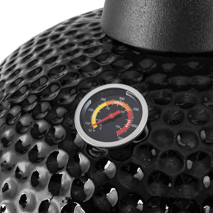 MOOS Kamado Grill 21 inch Keramische Barbecue - Zwart