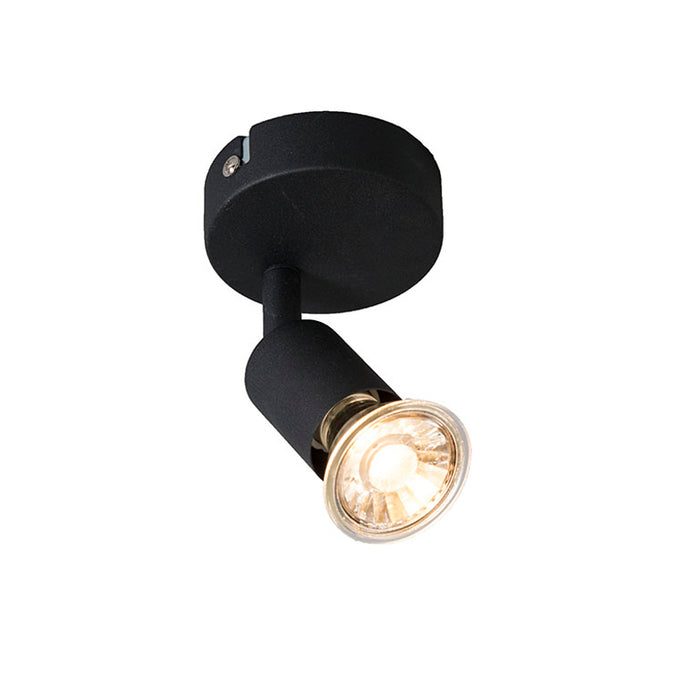 QAZQA Moderne plafondspot zwart kantelbaar - Jeany