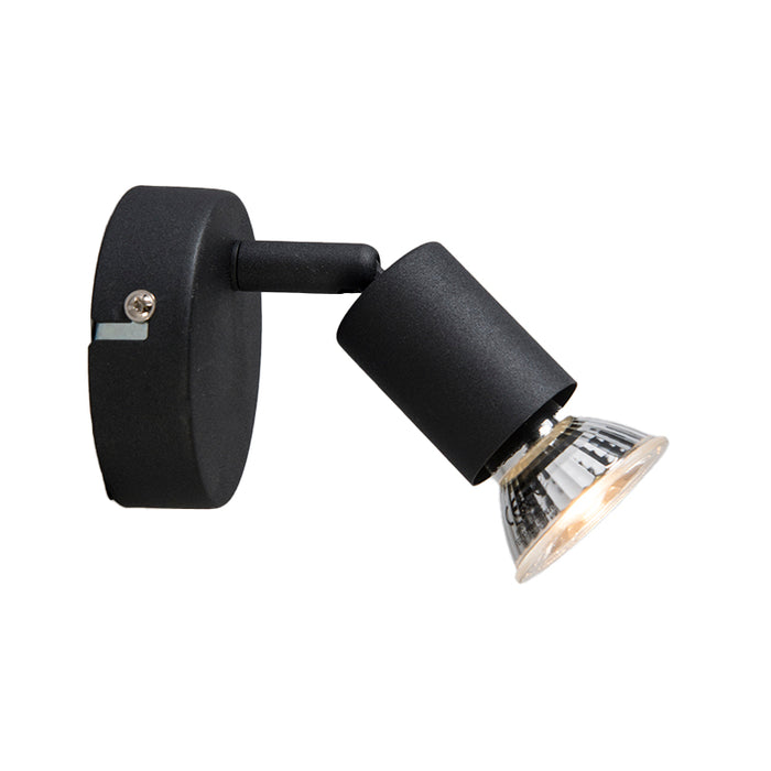 QAZQA Moderne plafondspot zwart kantelbaar - Jeany