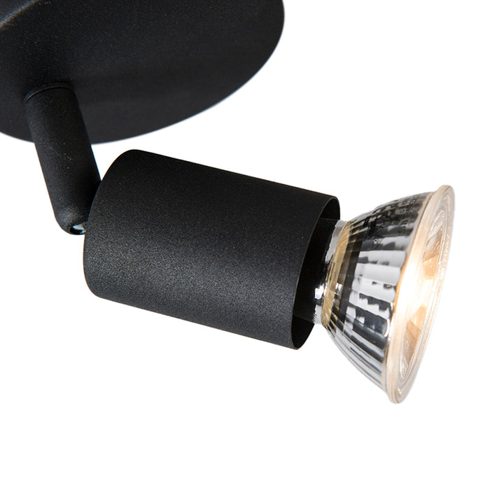 QAZQA Moderne plafondspot zwart kantelbaar - Jeany