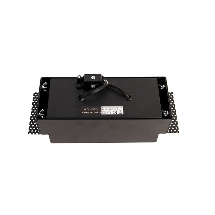 QAZQA Inbouwspot zwart draai- en kantelbaar Trimless 2-lichts - Oneon