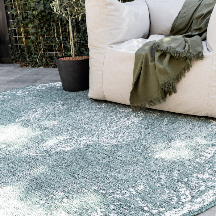 Eva Interior Buitenkleed Rond sage - Groen - dubbelzijdig  200cm