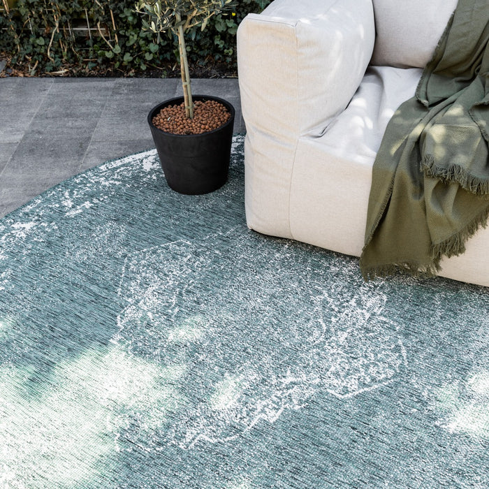 Eva Interior Buitenkleed Rond sage - Groen - dubbelzijdig  200cm