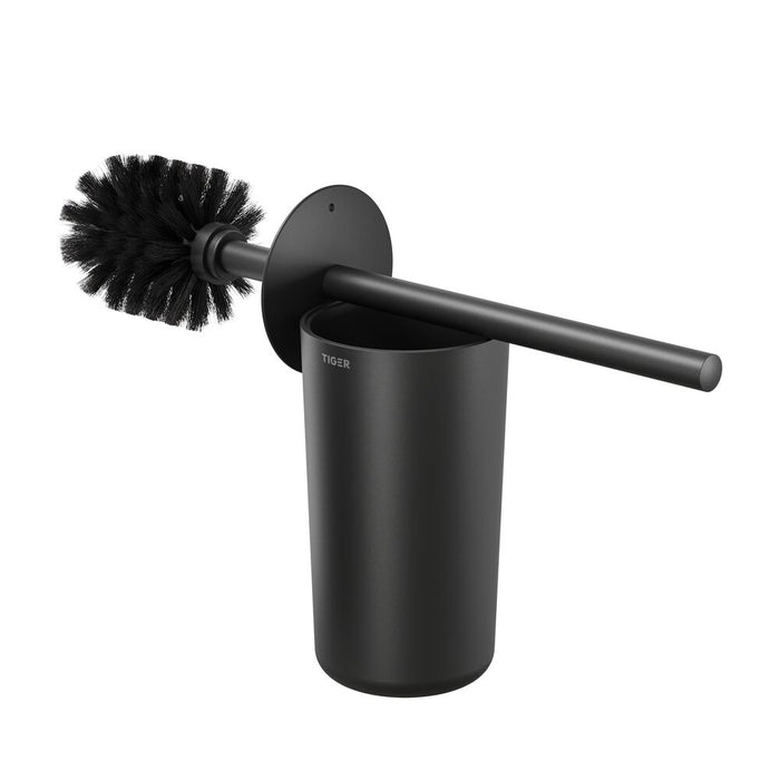 Tiger Carv Toiletborstel met Houder - Zwart