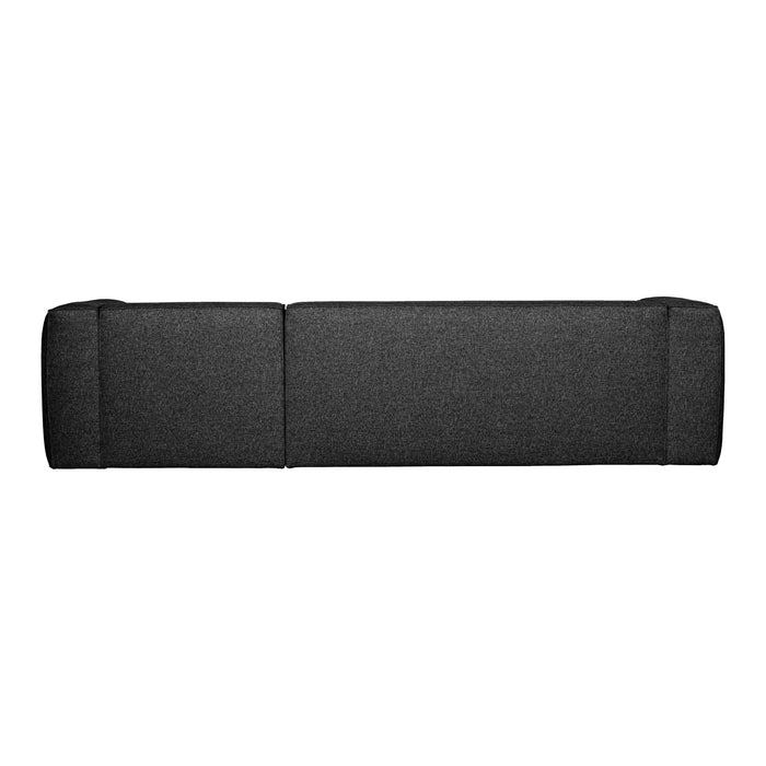 WOOOD Bean Hoekbank met Chaise Longue Rechts - Melange - Dark Grey