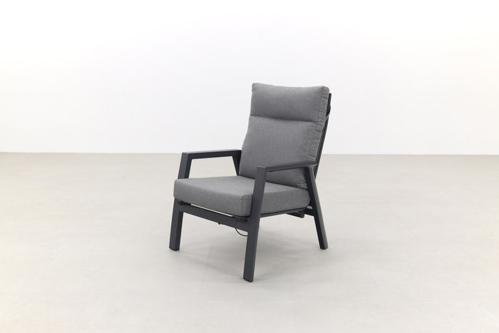 VDG Azoren loungestoel verstelbaar - Antraciet