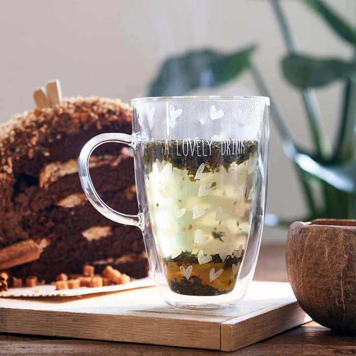 Riviera Maison Lovely Drinks Double Wall Glass L 9x12x12