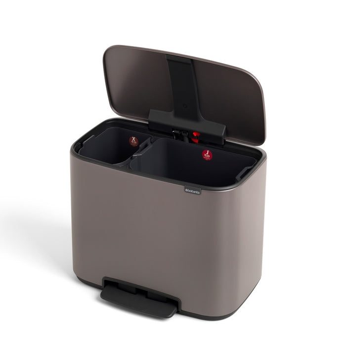 Brabantia Bo Pedaalemmer 34 Liter (11+23 Liter)