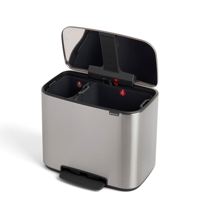 Brabantia Bo Pedaalemmer 11 + 23 L - Zilver