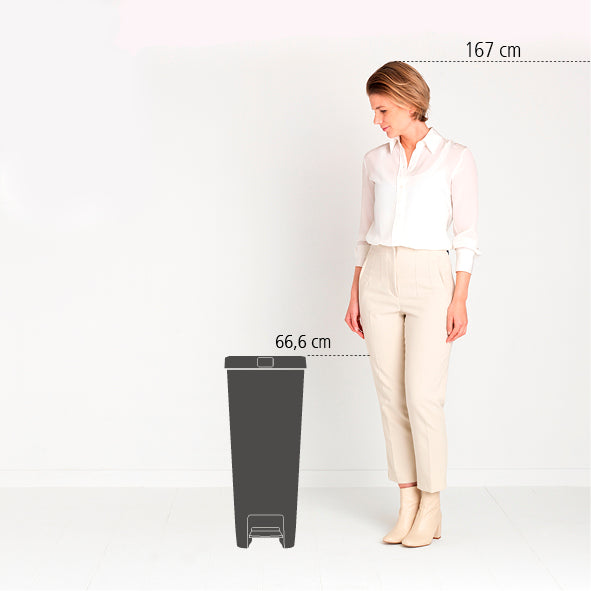 Brabantia StepUp Pedaalemmer 40 Liter - Dark Grey