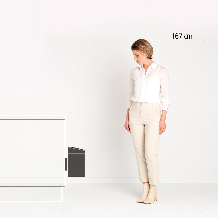 Brabantia Slide Bin Wandafvalemmer 5 Liter Glans