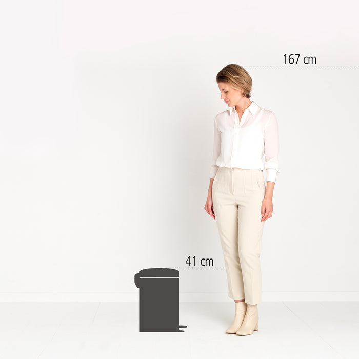 Brabantia NewIcon Pedaalemmer 12 L - Platinum
