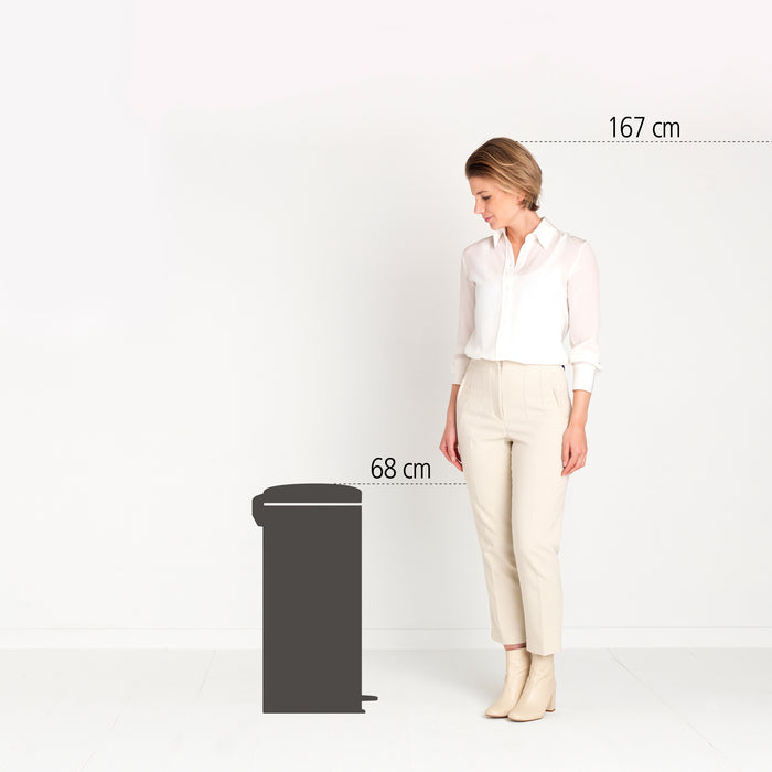 Brabantia NewIcon Pedaalemmer 30 L - Matt Steel