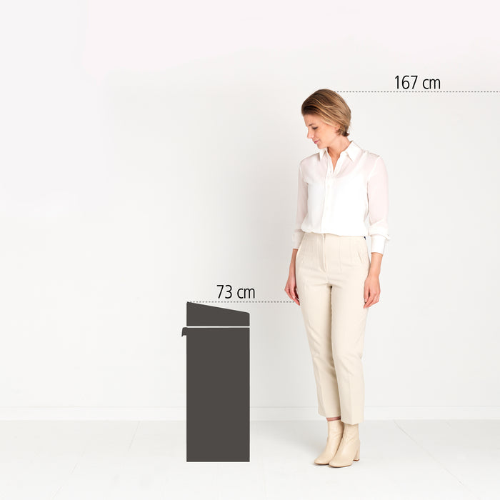 Brabantia Touch Bin Recycle Afvalemmer 10 + 23 L - Vingerafdrukvrij