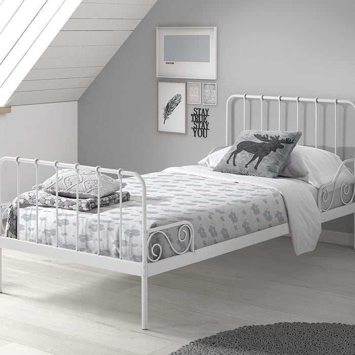 Vipack Alice Eenpersoonsbed 90 x 200 cm - Wit