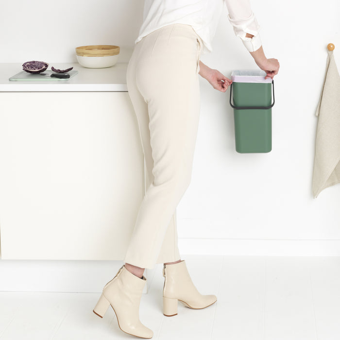 Brabantia Sort & Go Afvalemmer / Opberger 12 L - Groen