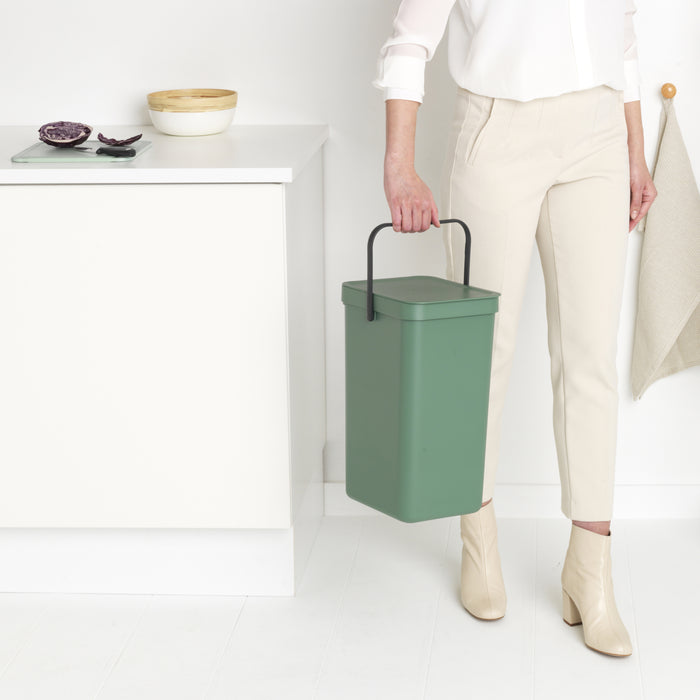 Brabantia Sort & Go Afvalemmer / Opberger 16 Liter - Groen