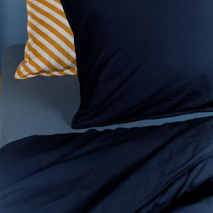 Beddinghouse Organic Basic Dekbedovertrek 140 x 200/220 cm - Navy