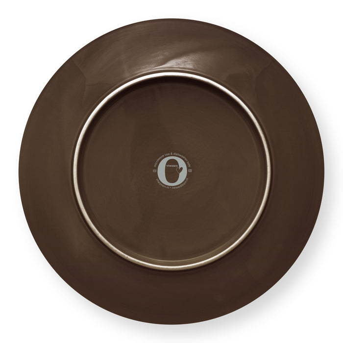vtwonen Relievo Bord Ø 30 cm - Warm Brown