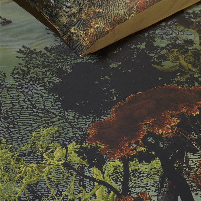 Kardol Forest Gate Dekbedovertrek 240 x 200/220 cm - Olijfgroen