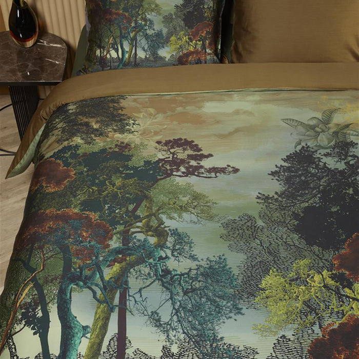 Kardol Forest Gate Dekbedovertrek 240 x 200/220 cm - Olijfgroen