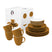 vtwonen Raw Matt Serviesset 16-delig - Caramel/Wit