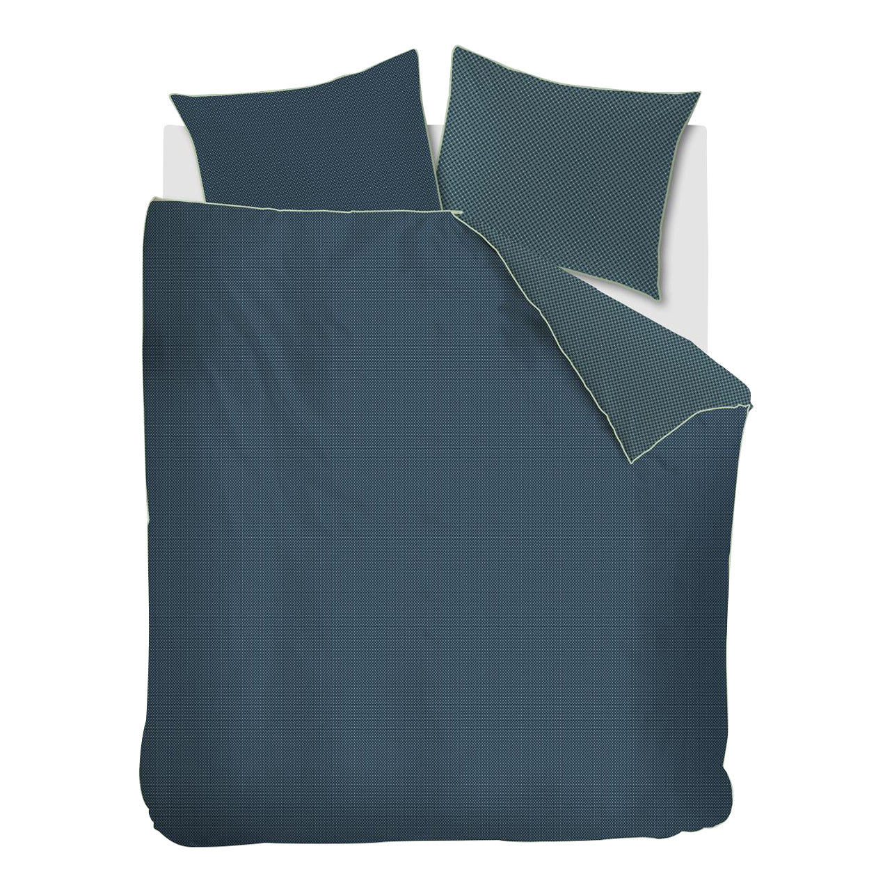 Kardol Richmond Dekbedovertrek 200 x 200/220 cm - Blauw/groen