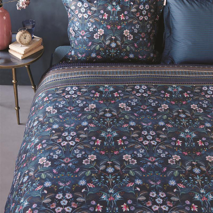 Pip Studio Mirrorama Dekbedovertrek 140 x 200/220 cm - Donkerblauw