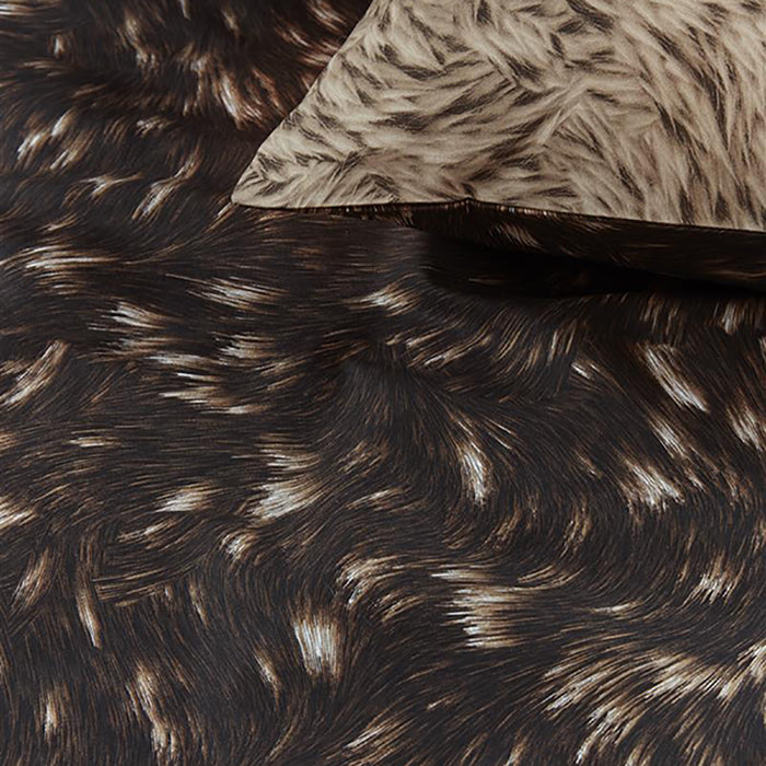 Rivièra Maison Fauxy Fur Dekbedovertrek 140 x 200/220 cm - Bruin